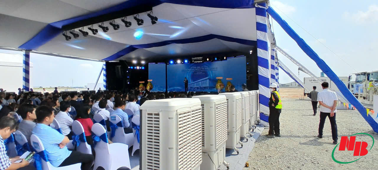 Cho Thuê Máy Lạnh Sự Kiện Khởi Công Nhà Máy Pepsico Long An
